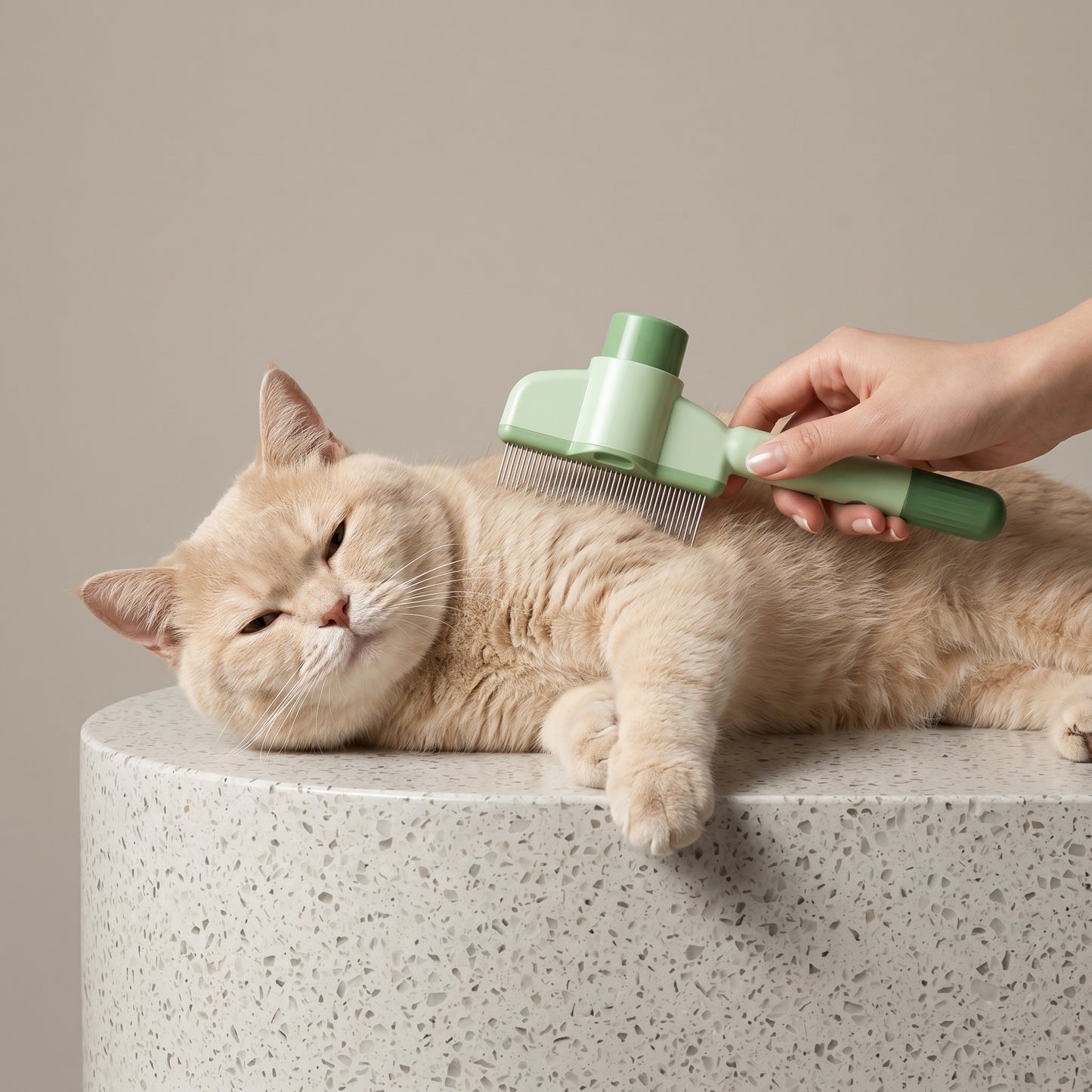 Self Cleaning Pet Hair and Flea Comb