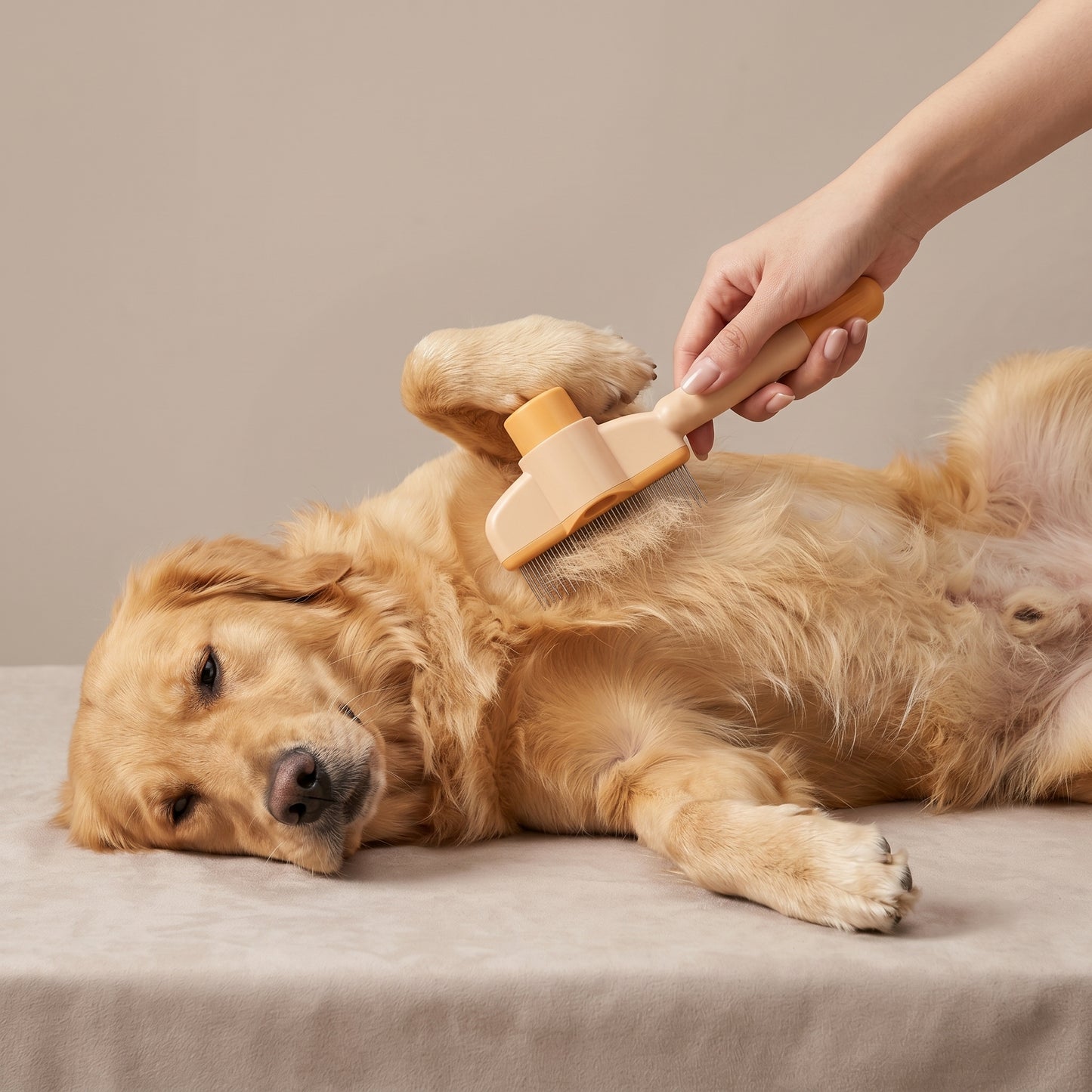Self Cleaning Pet Hair and Flea Comb