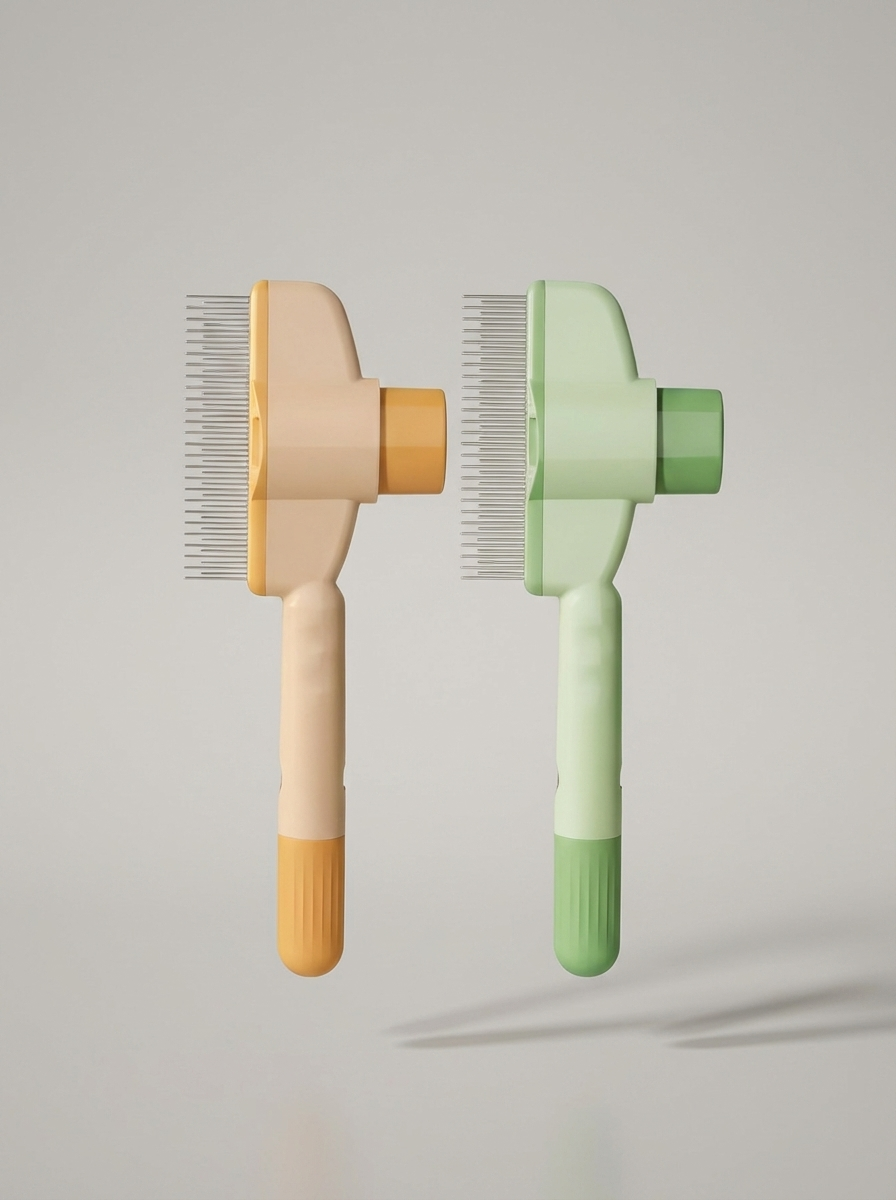 Self Cleaning Pet Hair and Flea Comb